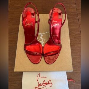 Christian Louboutin Rosalie 100 Leather Sandals